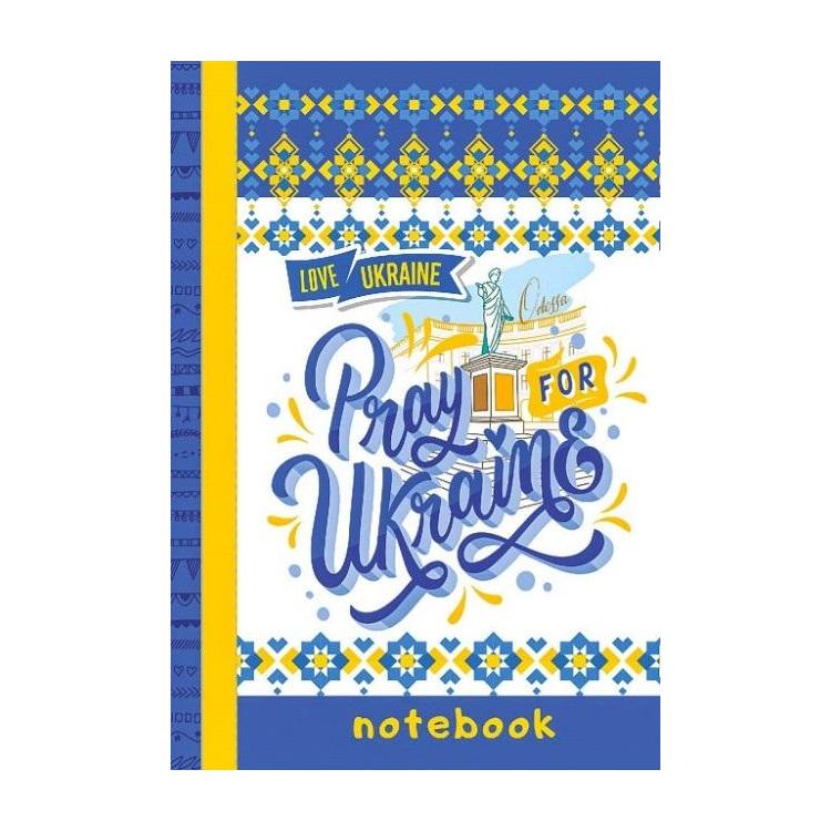 Notatnik ozdobny A6/64K kratka TW Pray for Ukraine
