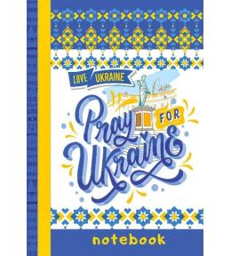 Notatnik ozdobny A6/64K kratka TW Pray for Ukraine