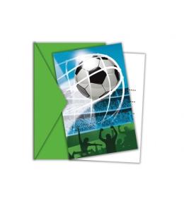 Zaproszenia Soccer Fans 6szt.