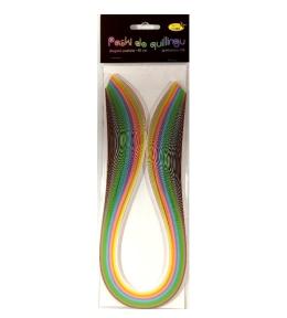 Paski do quillingu 3mmx50cm pastelowe 100szt