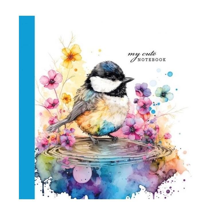 Notatnik ozdobny 100x100/48K gładki TW Modraszka