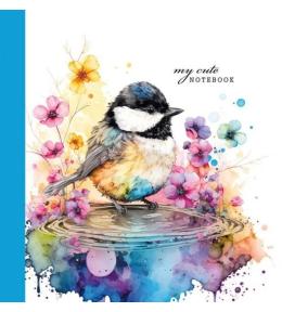 Notatnik ozdobny 100x100/48K gładki TW Modraszka