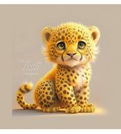 Notatnik ozdobny 100x100/48K gładki TW Gepard