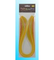 Paski do quillingu 3mmx50cm żółte 100szt