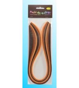 Paski do quillingu 3mmx50cm brązowe 100szt