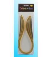 Paski do quillingu 3mmx50cm złote 100szt
