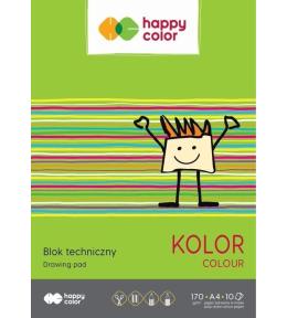 Blok techniczny kolor A4/10K HAPPY COLOR