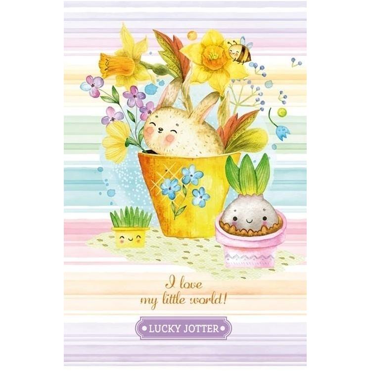 Notatnik ozdobny 105x165/64K kratka TW Królik