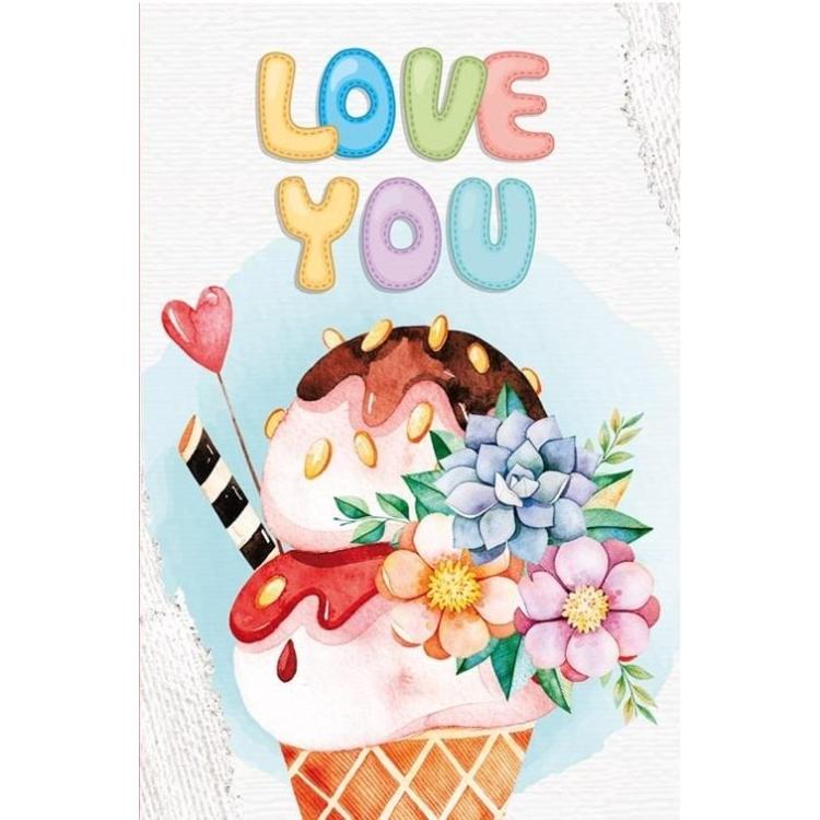 Notatnik ozdobny 105x165/64K kratka TW Lody