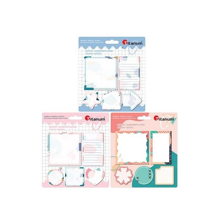 Notesy samoprzylepne mix 5szt.
