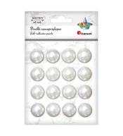 Perełki samoprzylepne 20mm perłowe 16szt