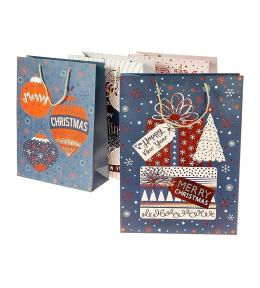 Torebka prezentowa z motywem świątecznym MIX