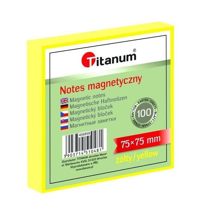 Notes elektorstatyczny 75x75mm 100K żółty