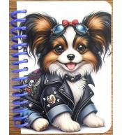 Kołonotatnik ozdobny A7/64K gładki Pies