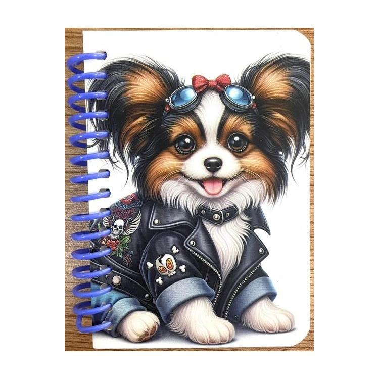 Kołonotatnik ozdobny A7/64K gładki Pies