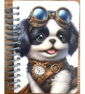 Kołonotatnik ozdobny A7/64K gładki Pies