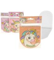 Notesik z jednorożcem 14x12cm MIX