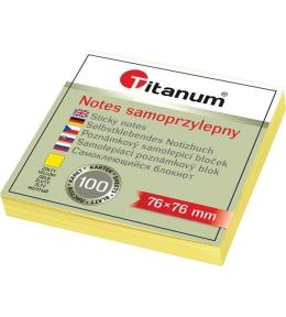 Notes samoprzylepny 76x76mm 100K żółty
