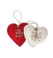 Zawieszka materiałowa serce