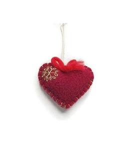 Zawieszka pluszowa serce