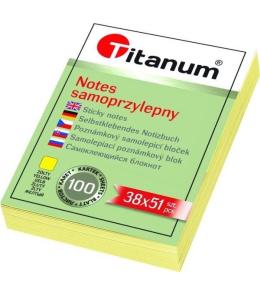 Notes samoprzylepny 38x51mm 100K żółty
