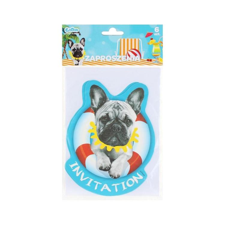 Zaproszenia z kopertami Hawajskie Party 6szt