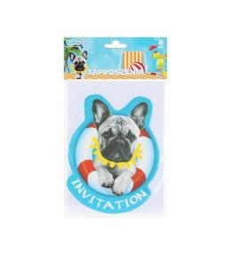 Zaproszenia z kopertami Hawajskie Party 6szt