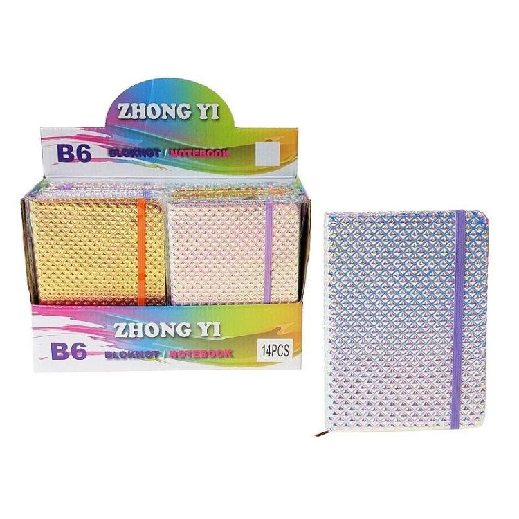 Notes B6 z gumką MIX