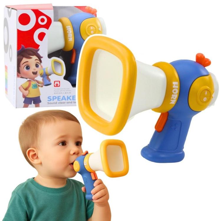 Megafon ze zmianą głosu, światło dźwięk