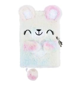 Pamiętnik pluszowy z kłódką Miś DERFORM