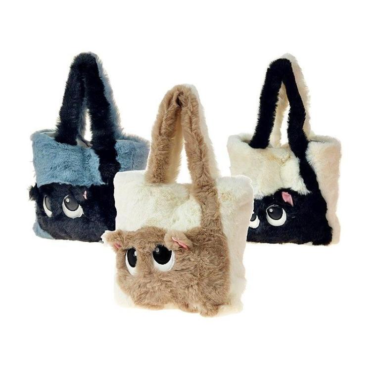 Torebka pluszowa z kotem MIX