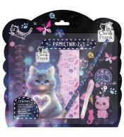 Pamiętnik z kłódką 2w1 + przybory Cleo i Frank 43