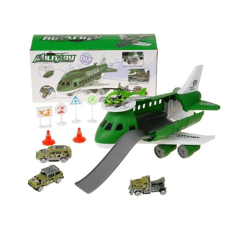 Baza lotnicza samolot transportowy + pojazdy