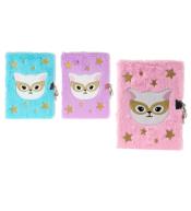 Pamiętnik A5 w okładce pluszowej MIX