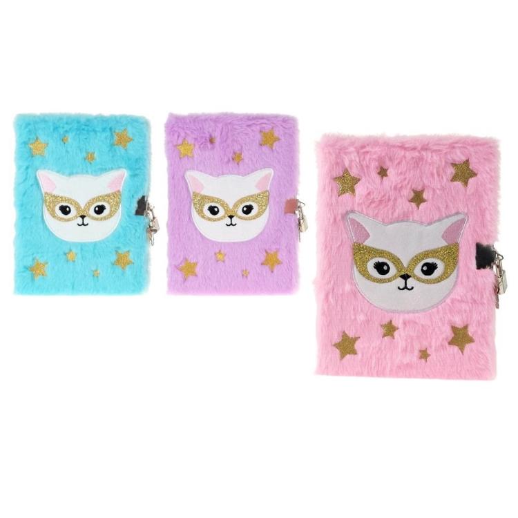 Pamiętnik A5 w okładce pluszowej MIX