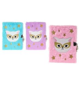 Pamiętnik A5 w okładce pluszowej MIX