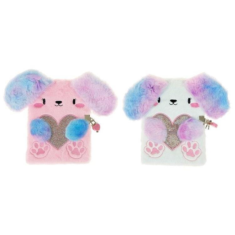 Notes A5 w okładce pluszowej Piesek MIX