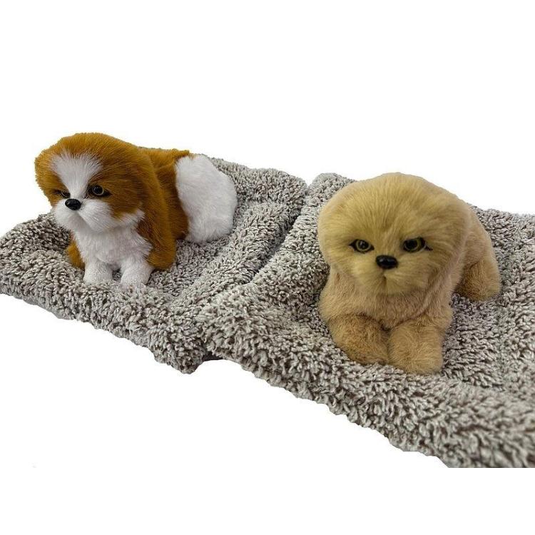 Piesek pluszowy na poduszce z dźwiękiem MIX