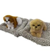 Piesek pluszowy na poduszce z dźwiękiem MIX