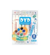 Flamastry stępelki 8 kolorów