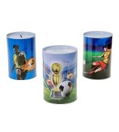 Skarbonka metalowa Piłka nożna MIX