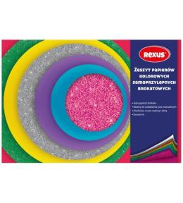 Papier kolorowy samoprzylepny A4/8K brokat (10szt)