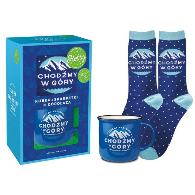 Zestaw kubek + skarpetki Góry