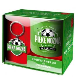 Zestaw kubek + brelok Hobby-Piłka nożna
