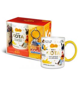 Zestaw kubek + brelok Kot