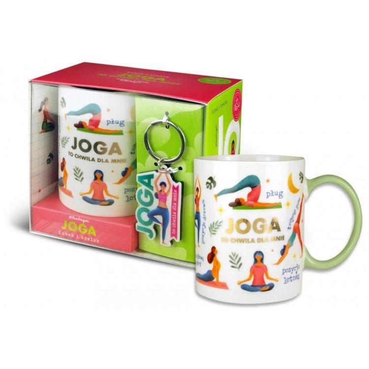 Zestaw kubek + brelok Joga
