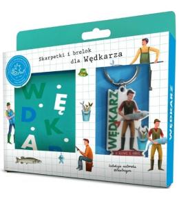 Zestaw brelok + skarpetki dla wędkarza