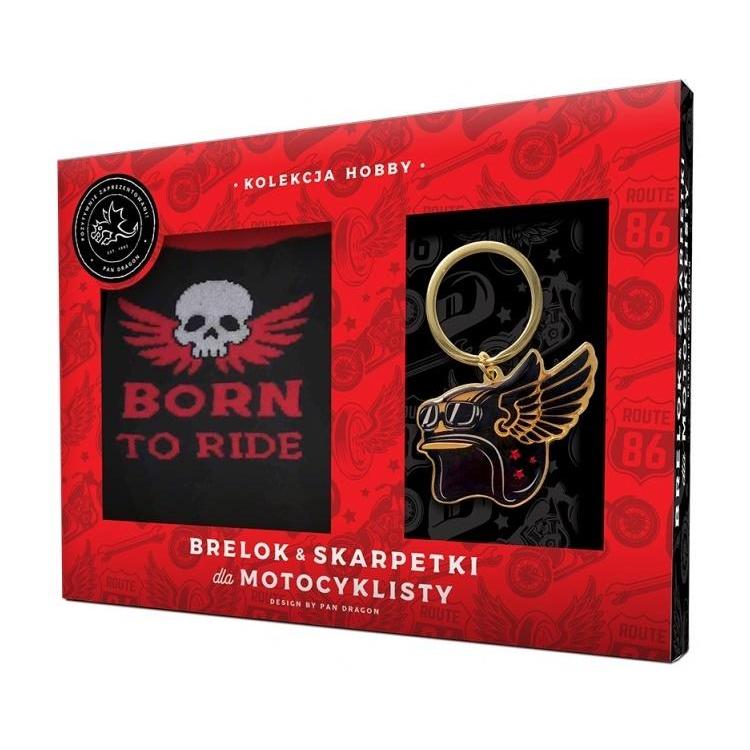 Zestaw brelok + skarpetki dla motocyklisty