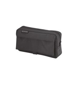 Piórnik kosmetyczka 2 kieszenie czarny