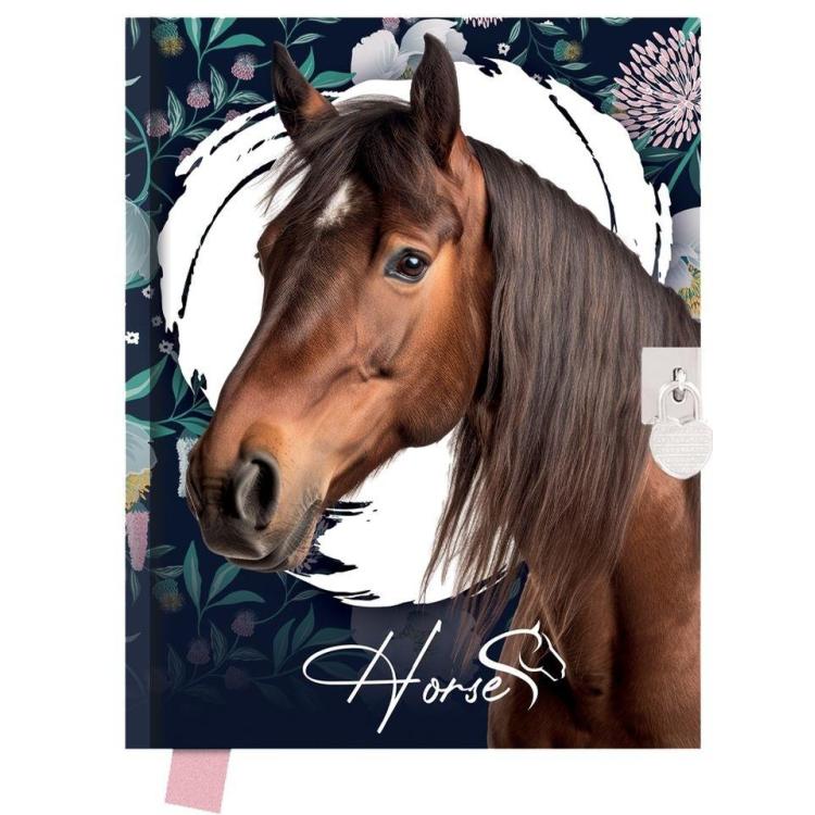 Pamiętnik z kłódką 80 kartek Horse